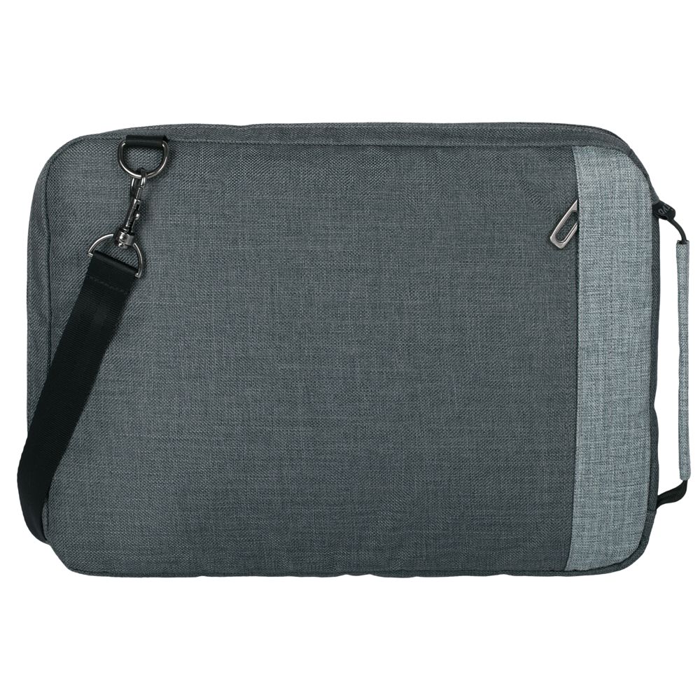 Конференц-сумка 2 в 1 twoFold, темно-серая / Миниатюра WWW (1000)