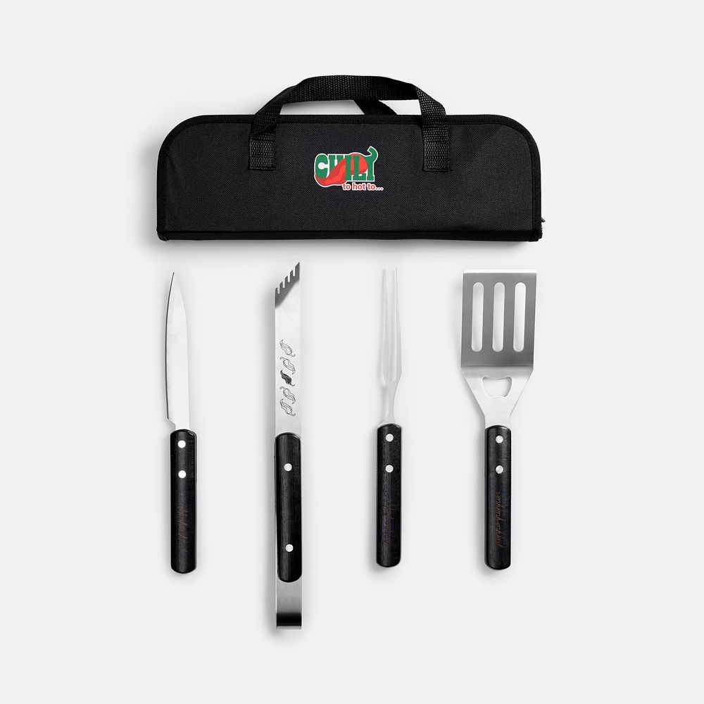 Набор для барбекю Friti, черный / Миниатюра нанесения (1000)