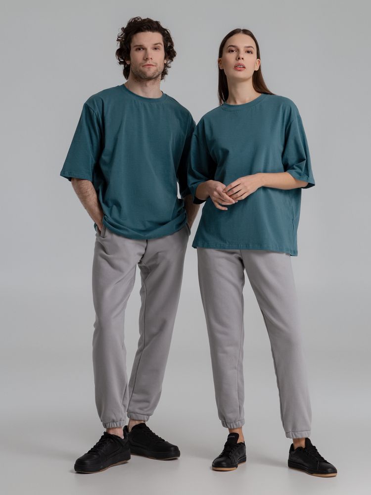 Футболка оверсайз Slope, бирюзовая (морская волна) / Миниатюра WWW (1000)