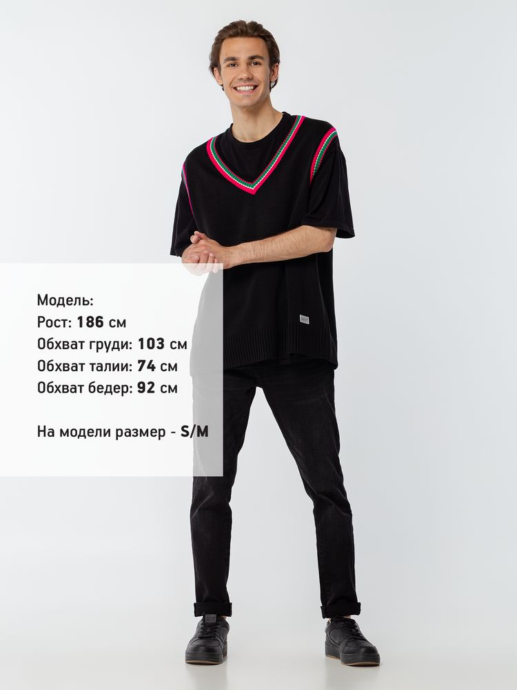 Жилет оверсайз унисекс Cornell в сумке, черный / Миниатюра WWW (1000)