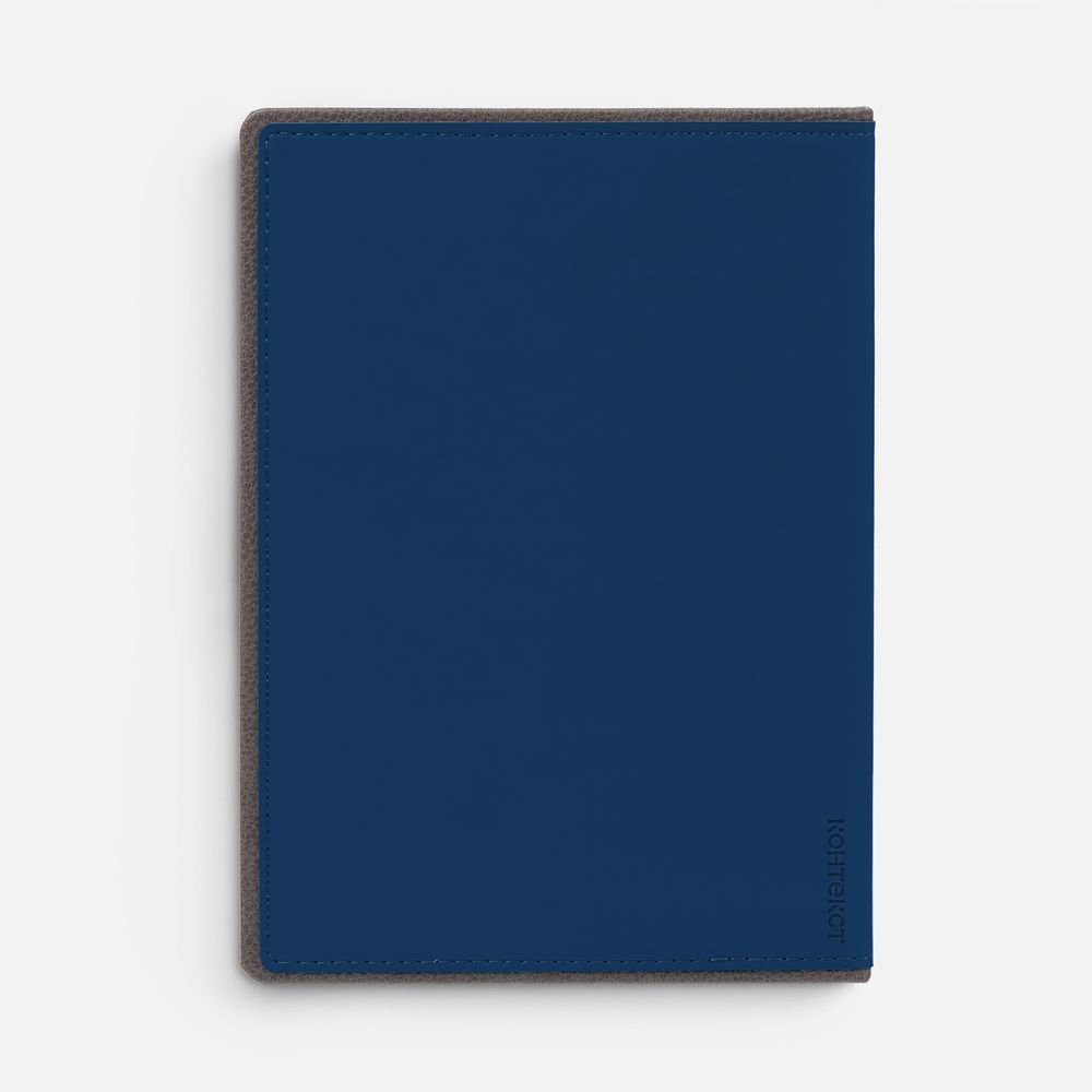 Ежедневник Frame, недатированный,синий с серым / Миниатюра WWW (1000)