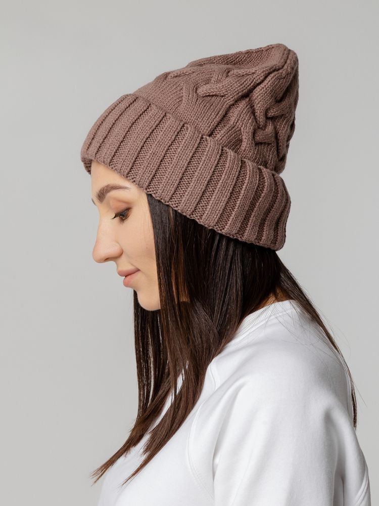 Шапка Loren, коричневая / Миниатюра WWW (1000)