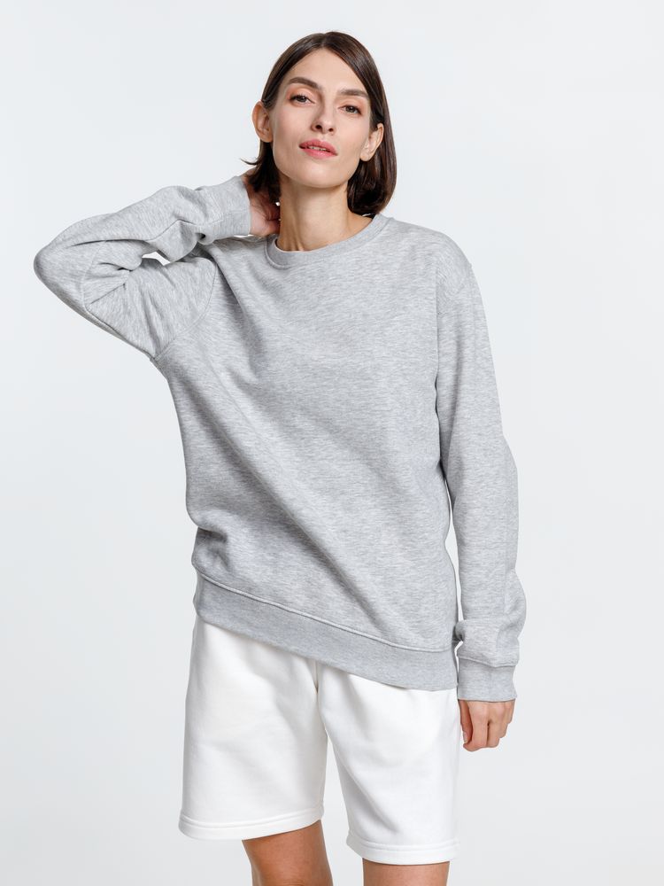 Свитшот унисекс Delta, серый меланж / Миниатюра WWW (1000)