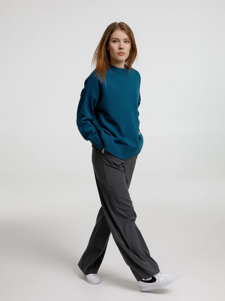 Джемпер оверсайз унисекс Stated в сумке, синий (морская волна) / Миниатюра WWW (1000)