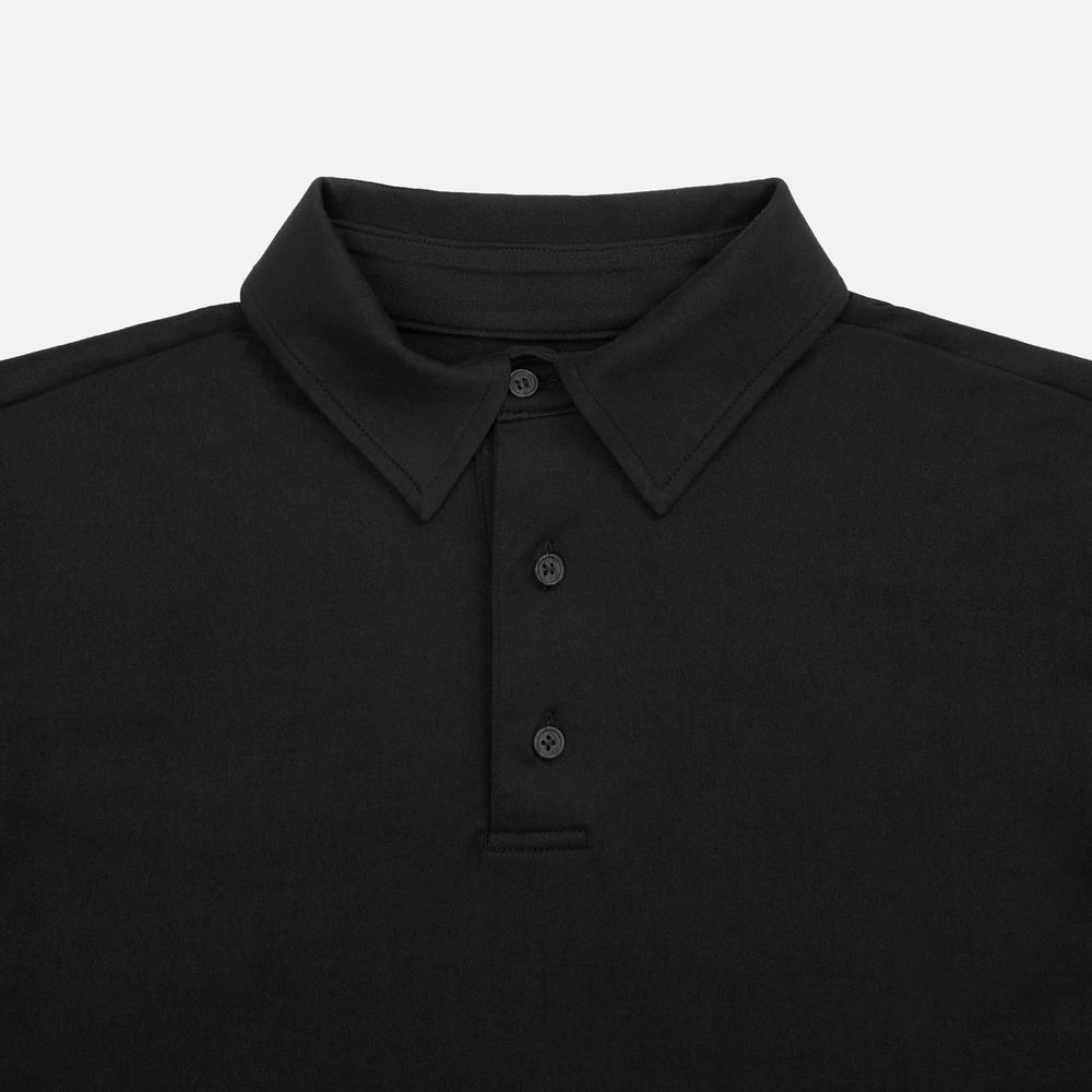 Рубашка поло унисекс Senti, черная / Миниатюра WWW (1000)