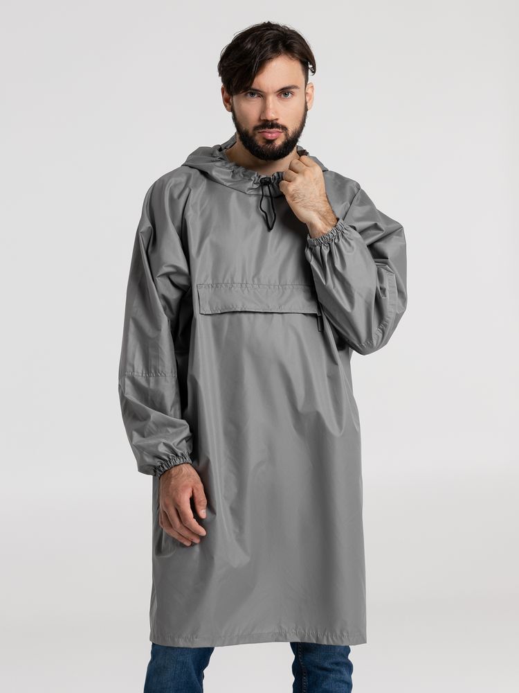 Дождевик-анорак Hard Work, серый / Миниатюра WWW (1000)