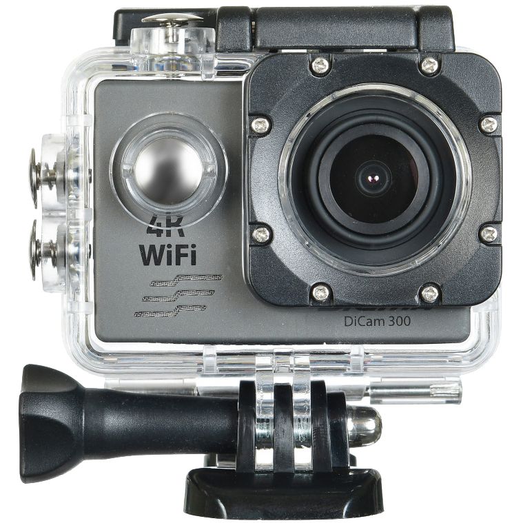 Экшн-камера Digma DiCam 300, серая / Миниатюра (упак) (1000)
