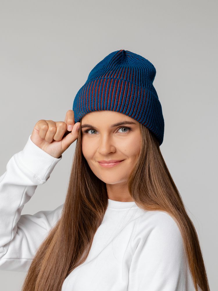 Шапка Nobilis, бирюзовая с терракотовым / Миниатюра WWW (1000)