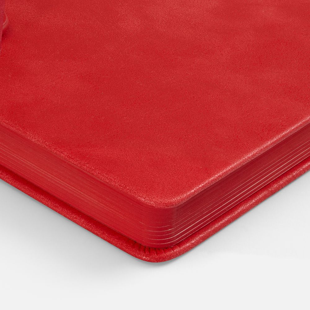 Ежедневник Leadmark, недатированный, красный / Миниатюра WWW (1000)