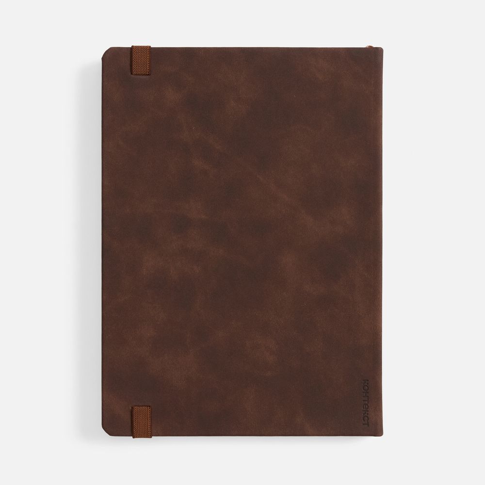 Ежедневник Urban Hard, недатированный, коричневый / Миниатюра WWW (1000)