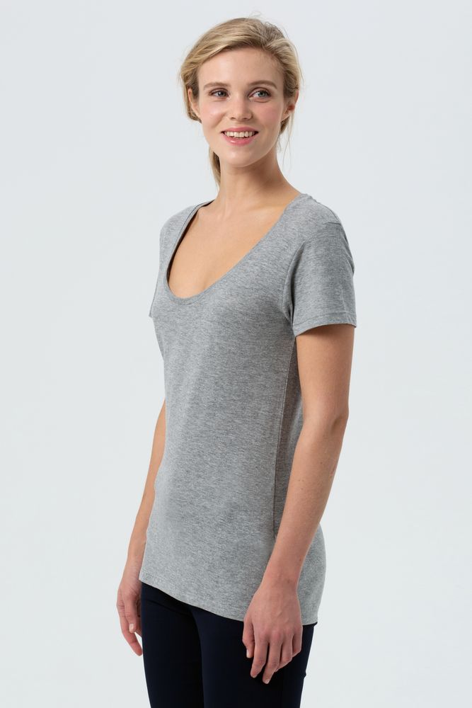 Футболка женская Metropolitan, серый меланж / Миниатюра WWW (1000)