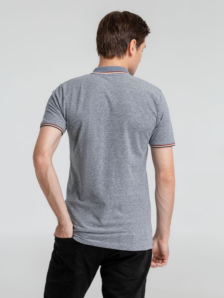 Рубашка поло мужская Paname Men, голубой меланж / Миниатюра WWW (1000)