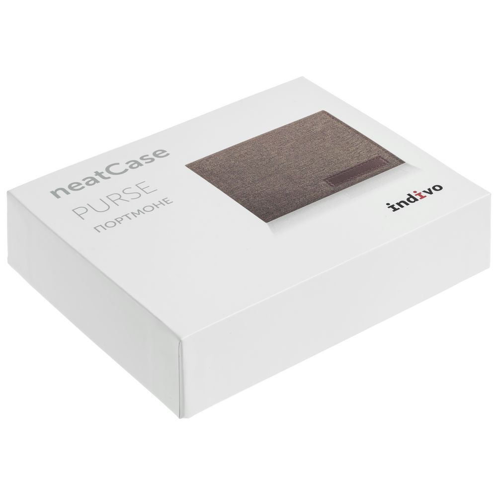 Портмоне neatCase, коричневое / Миниатюра (упак) (1000)