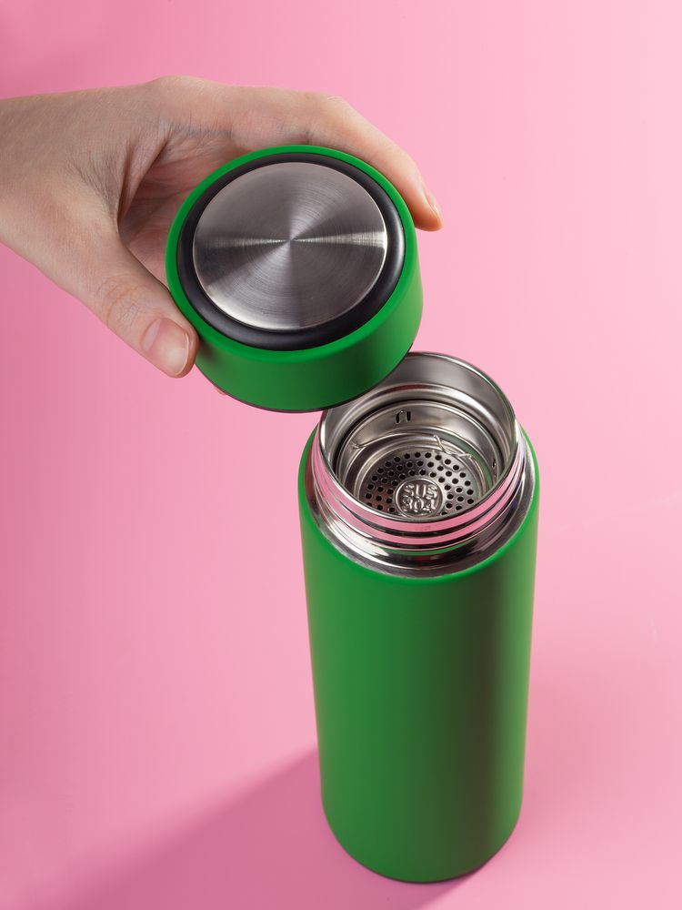 Термос с ситечком Percola, зеленый / Миниатюра WWW (1000)