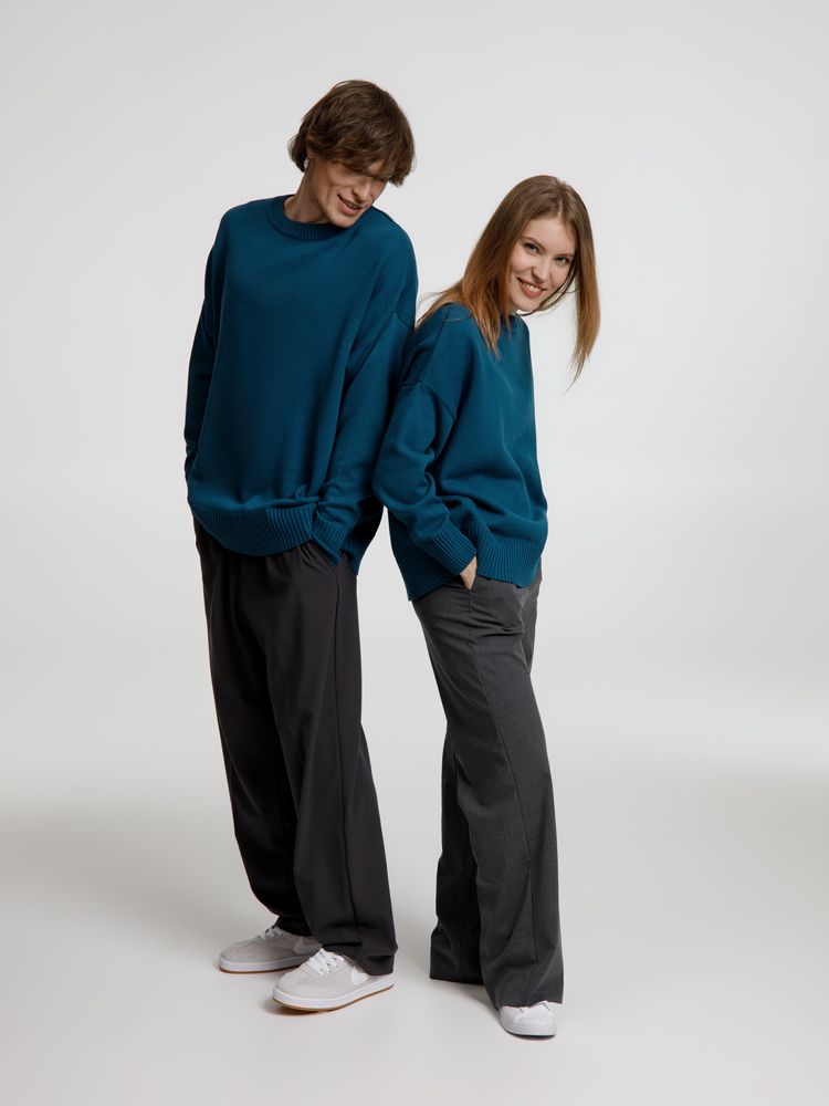 Джемпер оверсайз унисекс Stated в сумке, синий (морская волна) / Миниатюра WWW (1000)