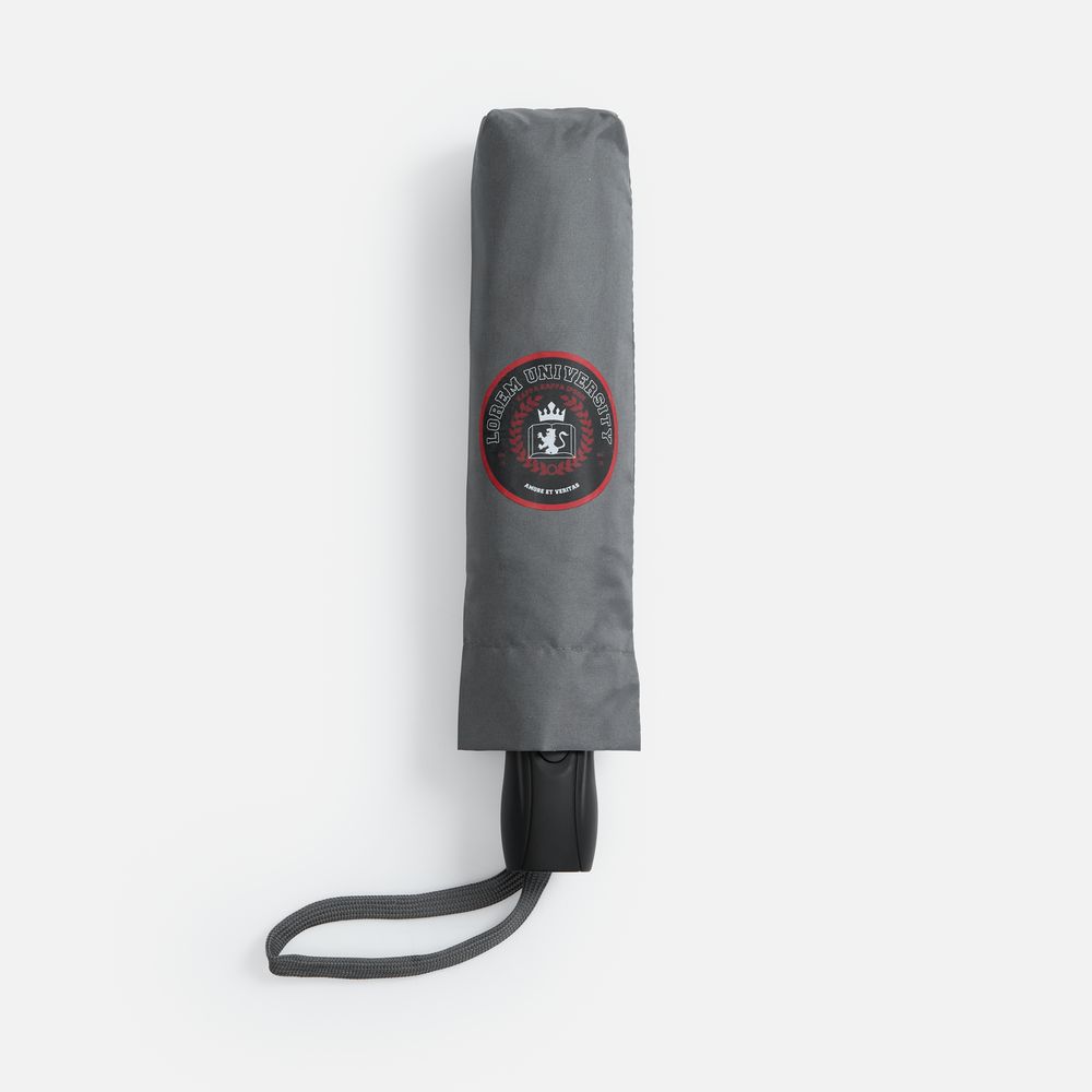 Зонт складной Brellix, серый / Миниатюра нанесения (1000)