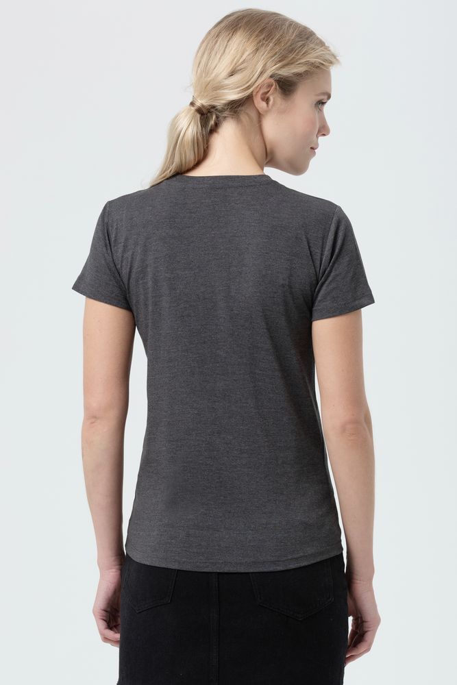 Футболка женская Regent Fit Women, черный меланж / Миниатюра WWW (1000)