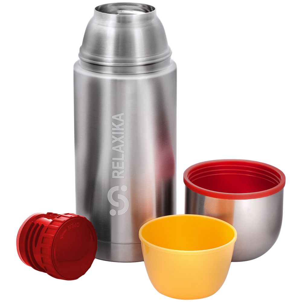 Термос Relaxika Duo 750 в чехле, стальной / Миниатюра WWW (1000)