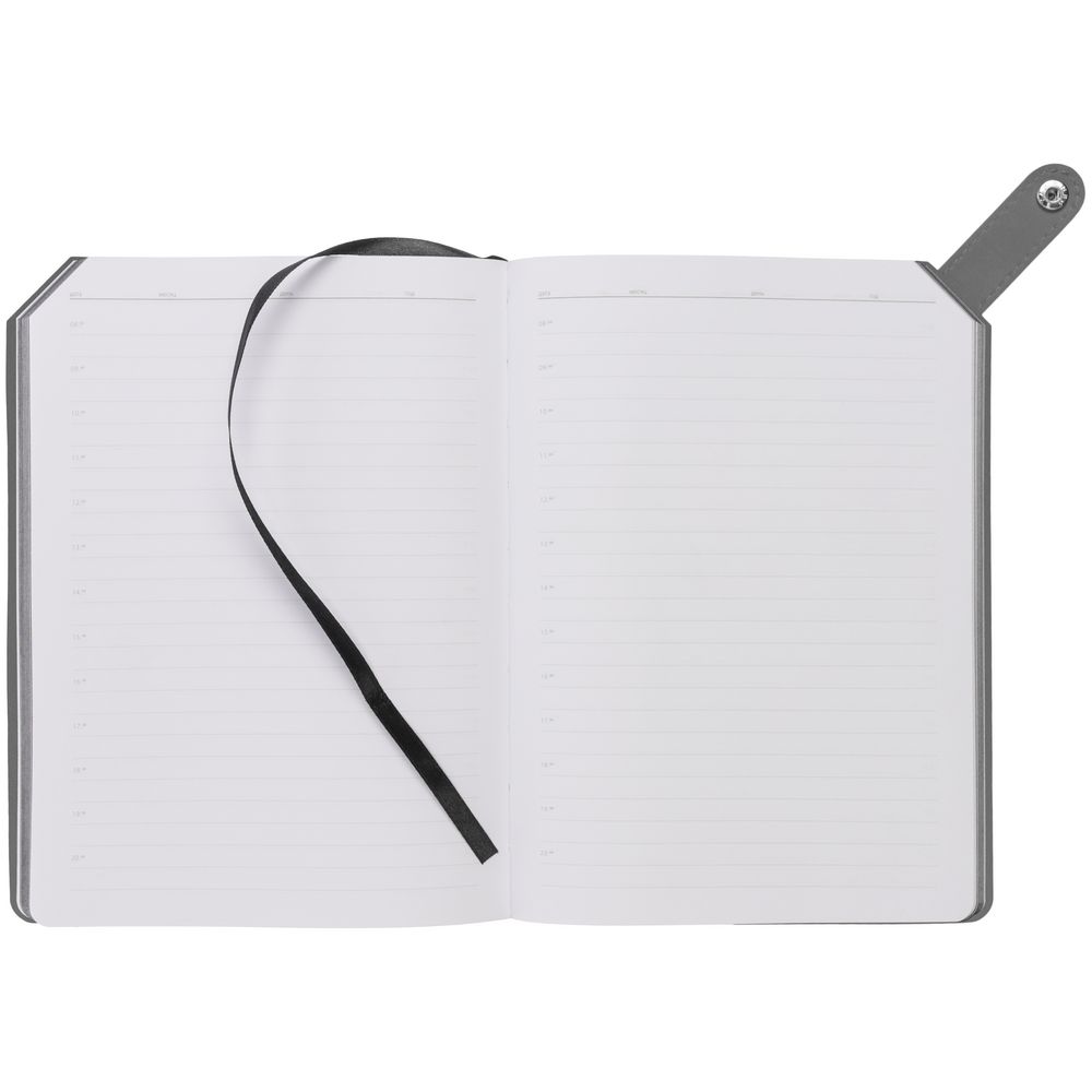 Ежедневник Angle, недатированный, серый / Миниатюра WWW (1000)