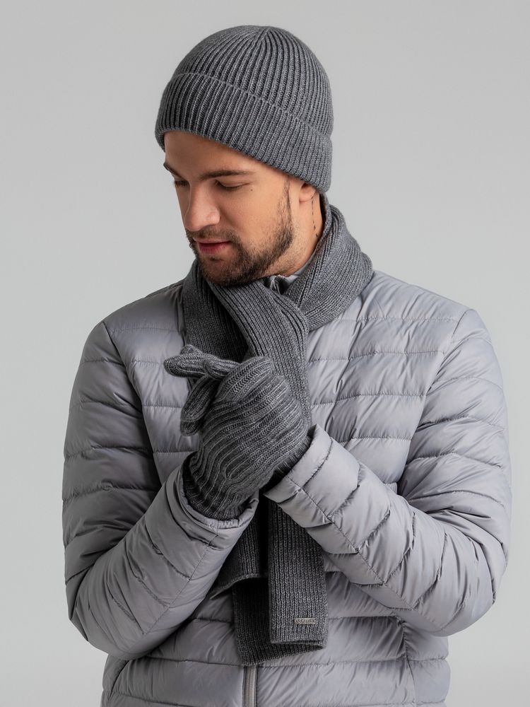 Перчатки Bernard, серый меланж / Миниатюра WWW (1000)