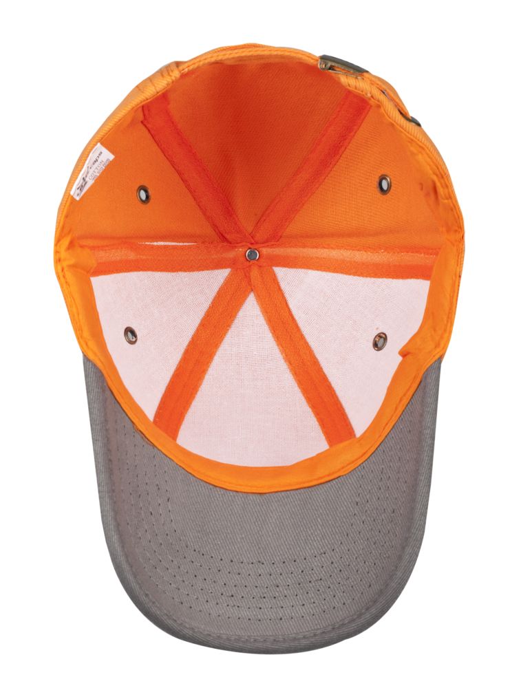 Бейсболка Unit Trendy, оранжевая с серым / Миниатюра WWW (1000)