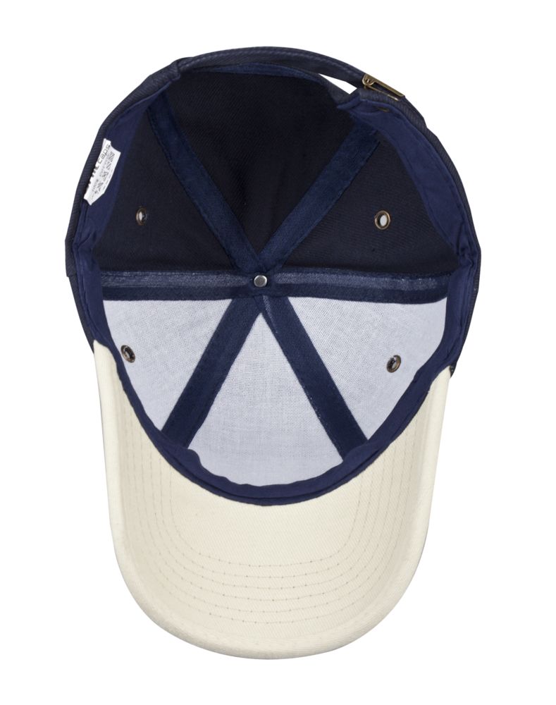 Бейсболка Unit Trendy, темно-синяя с бежевым / Миниатюра WWW (1000)