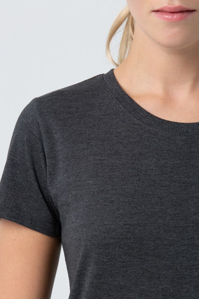 Футболка женская Regent Fit Women, черный меланж / Миниатюра WWW (1000)