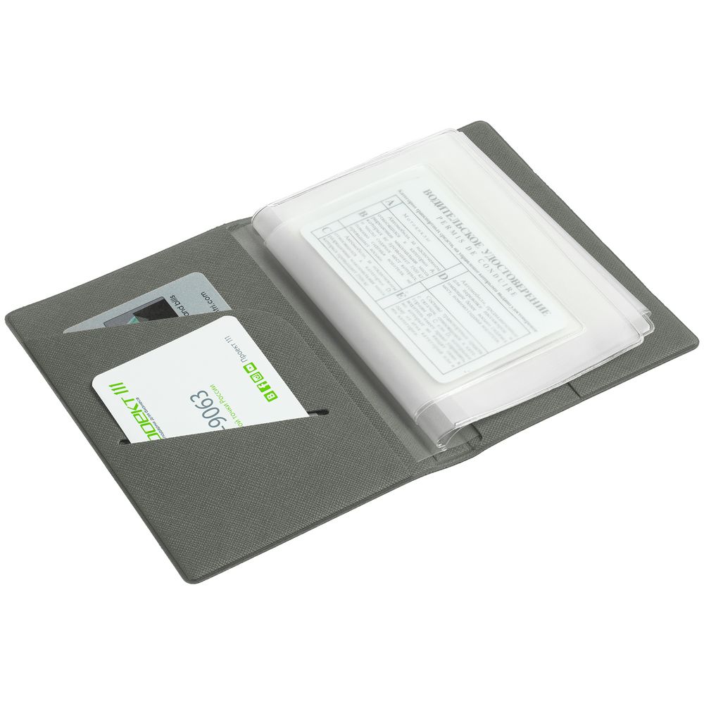 Обложка для автодокументов Devon, серая / Миниатюра WWW (1000)