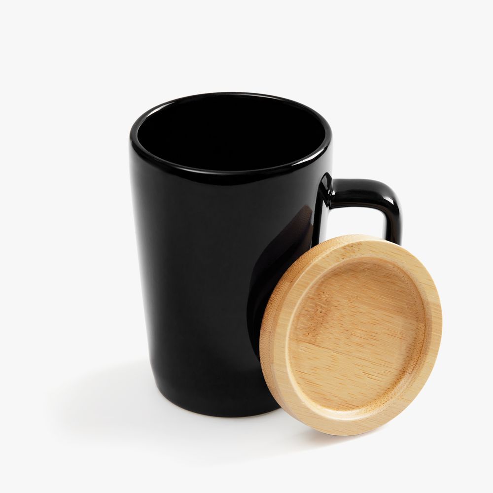 Кружка Vierra с крышкой-костером, черная / Миниатюра WWW (1000)