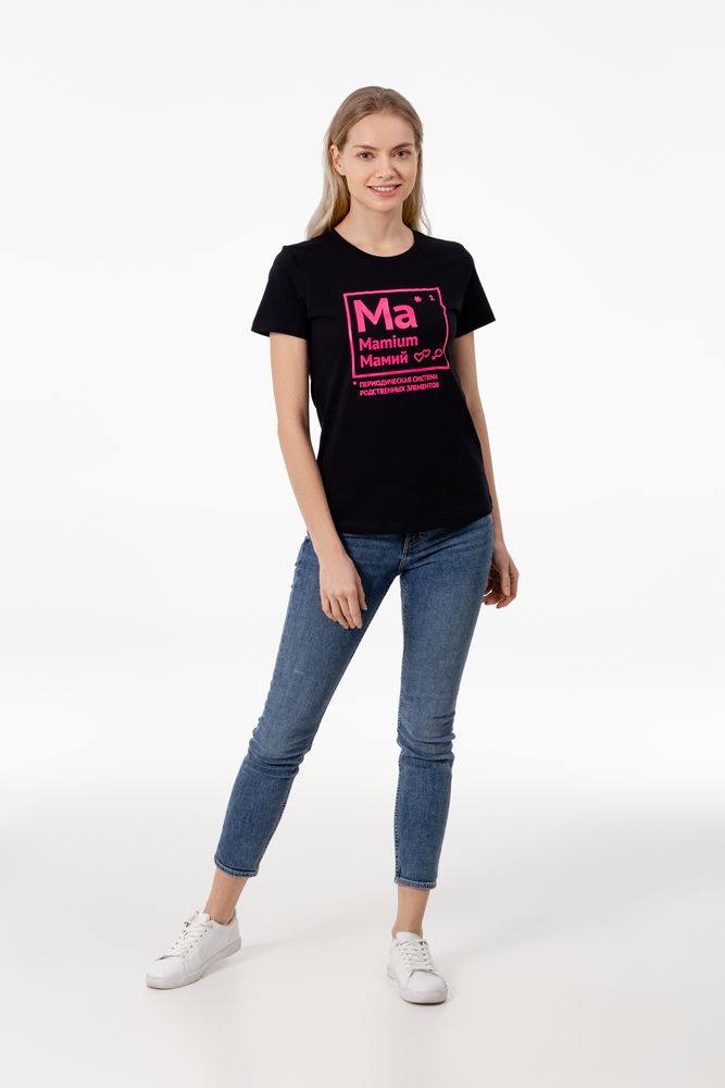 Футболка женская «Мамий», темно-синяя / Миниатюра WWW (1000)
