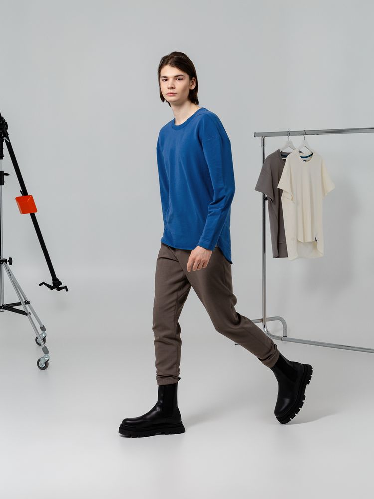 Футболка с длинным рукавом Kosmos 1.0, синяя / Миниатюра WWW (1000)