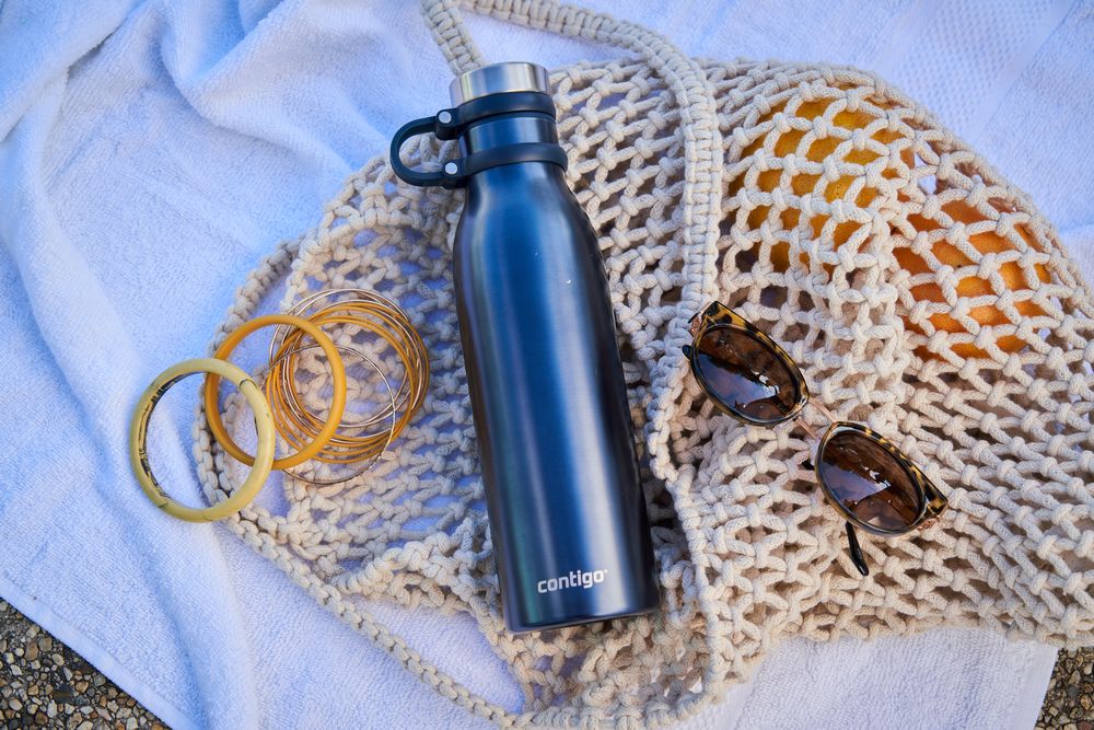 Термобутылка Matterhorn, вакуумная, синяя / Миниатюра WWW (1000)