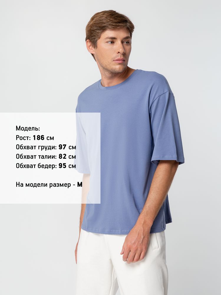 Футболка унисекс оверсайз Street Vibes, синяя (лавандовая) / Миниатюра WWW (1000)