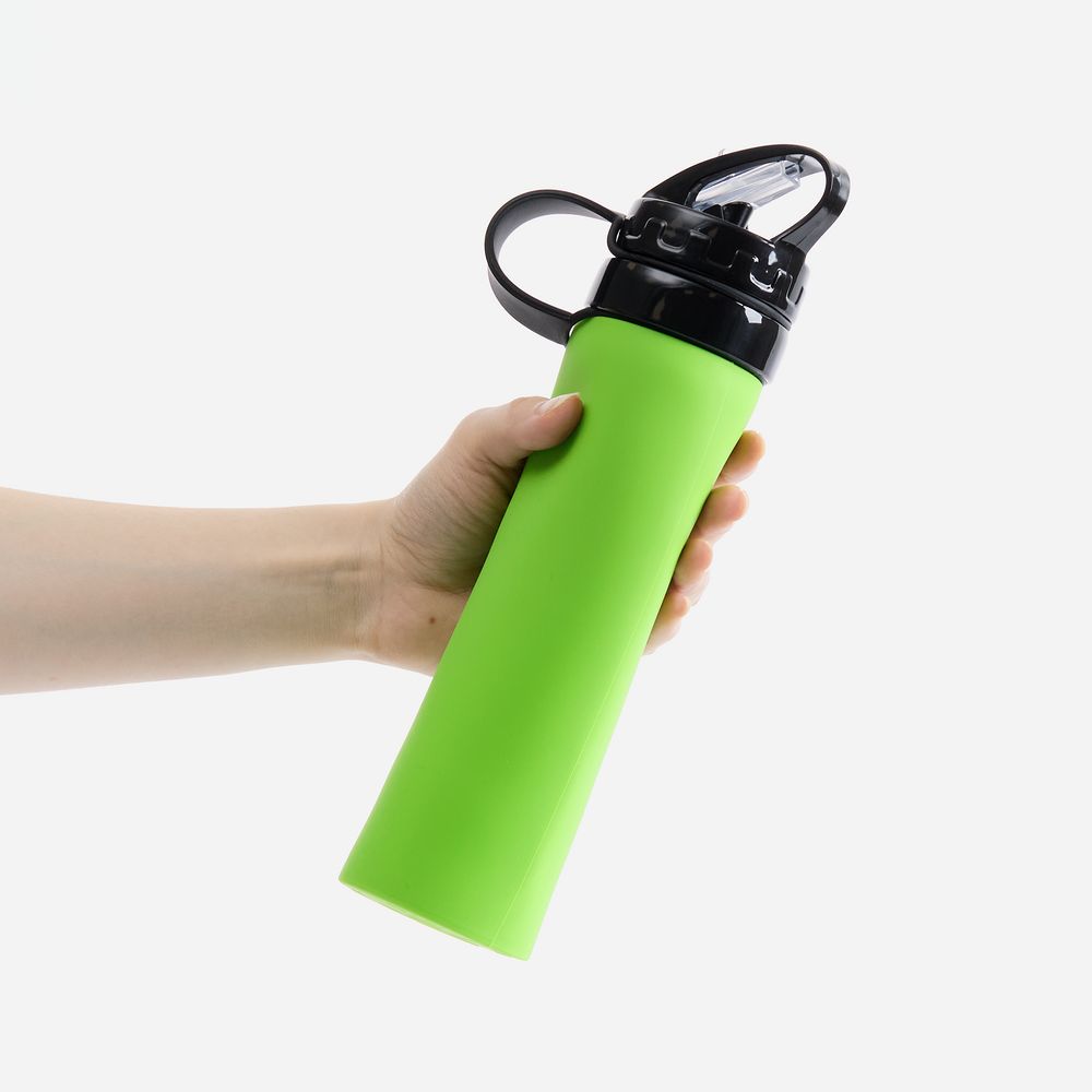 Складная бутылка для воды Langfossen, зеленое яблоко / Миниатюра WWW (1000)