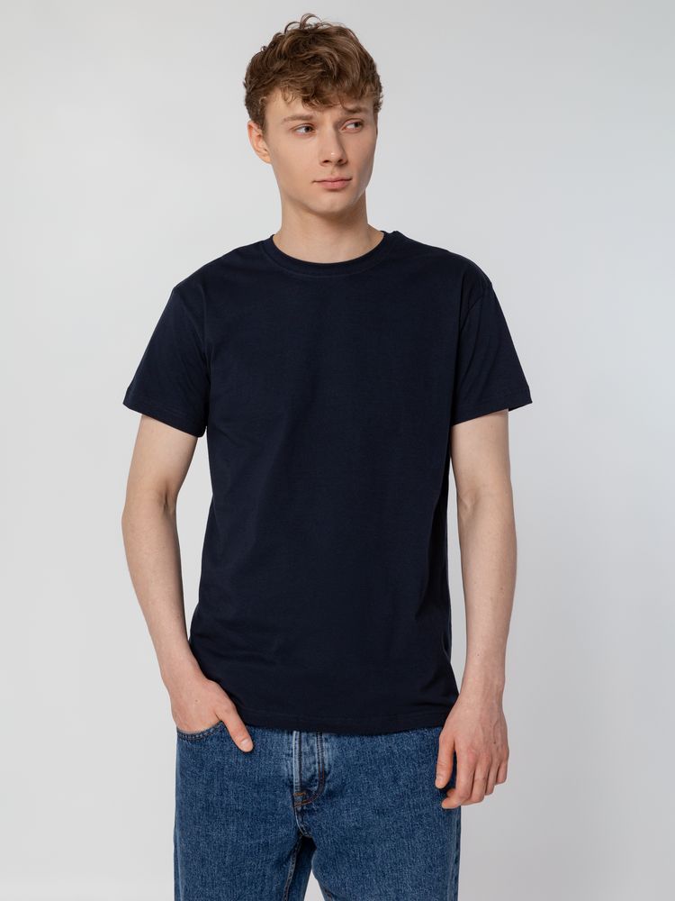 Футболка унисекс T-Bolka 160, темно-синяя / Миниатюра WWW (1000)