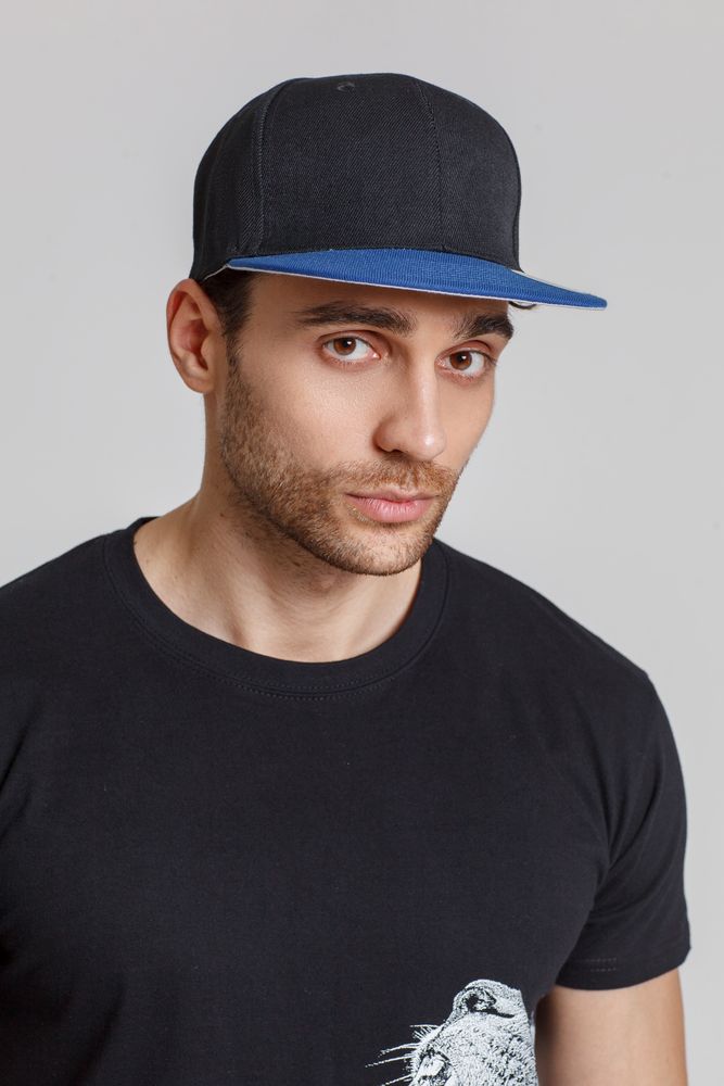 Бейсболка Ben Hope с прямым козырьком, черная / Миниатюра WWW (1000)