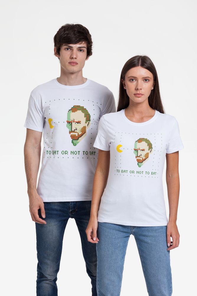 Футболка «Ван-Пакман», белая / Миниатюра WWW (1000)