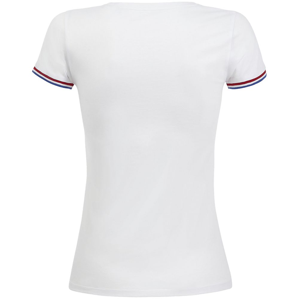 Футболка женская Rainbow Women, белая с ярко-синим / Миниатюра WWW (1000)