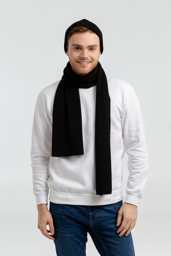 Шарф Life Explorer, черный / Миниатюра WWW (1000)