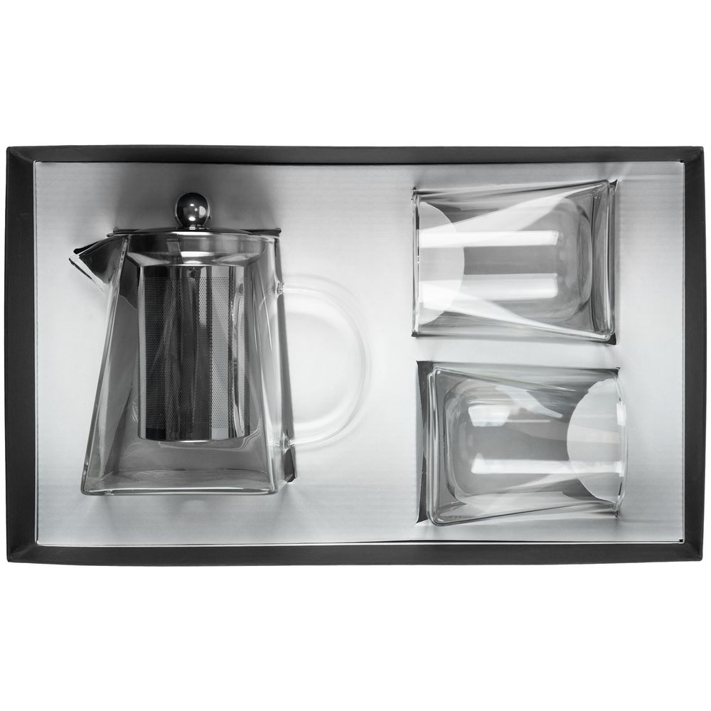 Чайный набор Quadroni в черной коробке / Миниатюра WWW (1000)