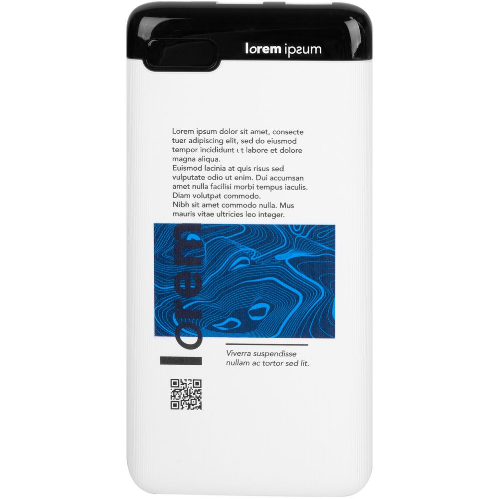 Внешний аккумулятор Fast Trick c Type-C, 10000 мАч, белый / Миниатюра нанесения (1000)