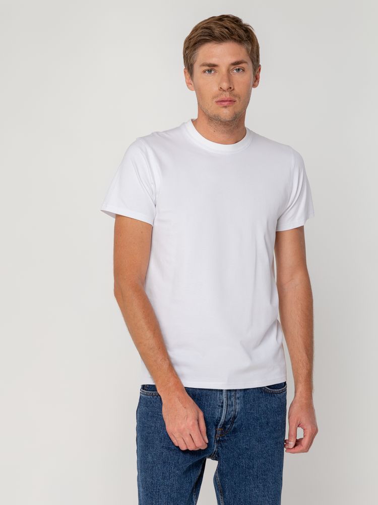 Футболка мужская T-bolka Stretch, белая / Миниатюра WWW (1000)