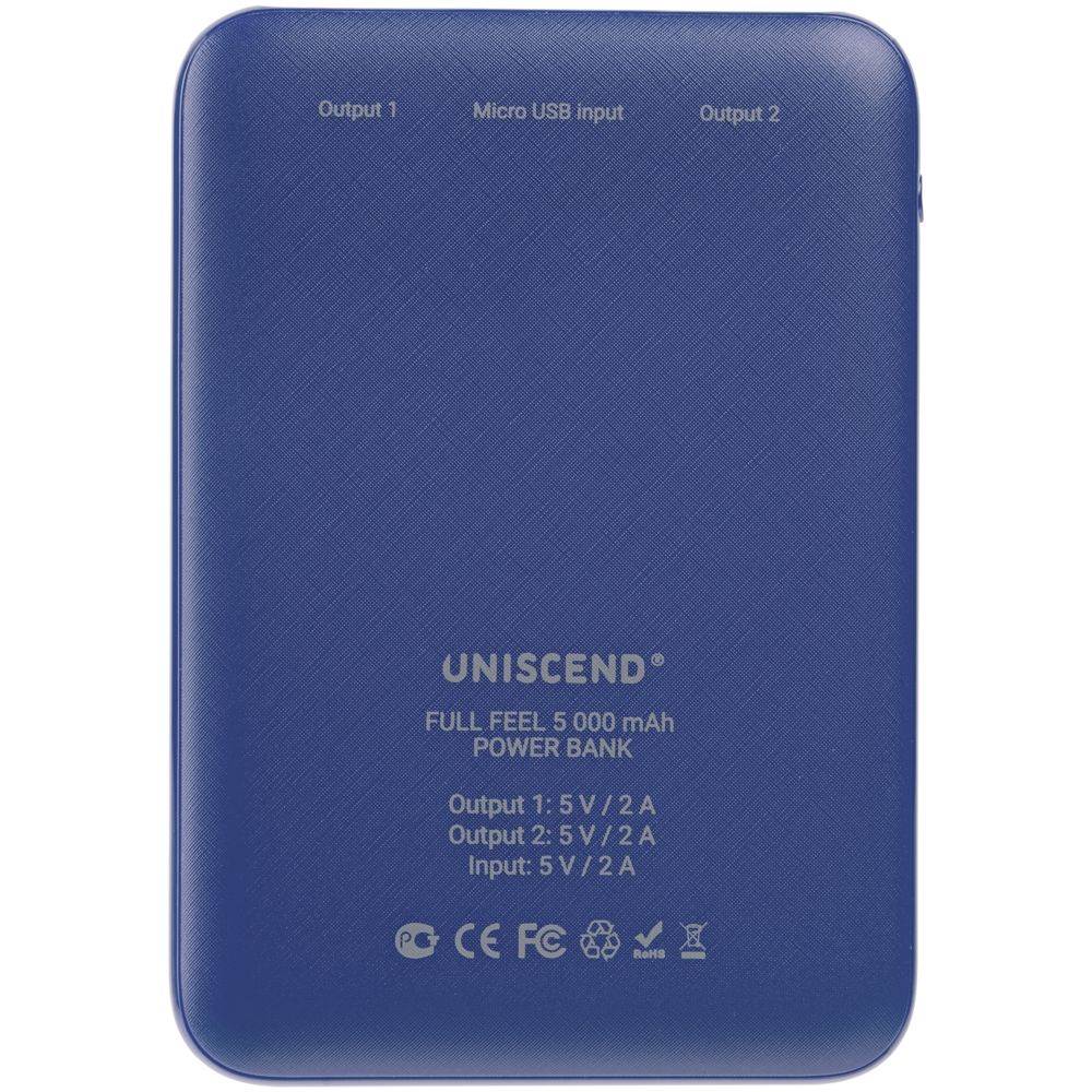 Внешний аккумулятор Uniscend Full Feel 5000 mAh, синий / Миниатюра WWW (1000)