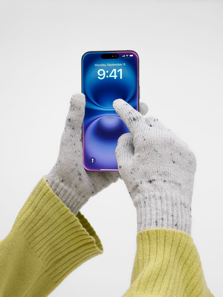 Перчатки сенсорные Spotti Senso, светло-серые / Миниатюра WWW (1000)