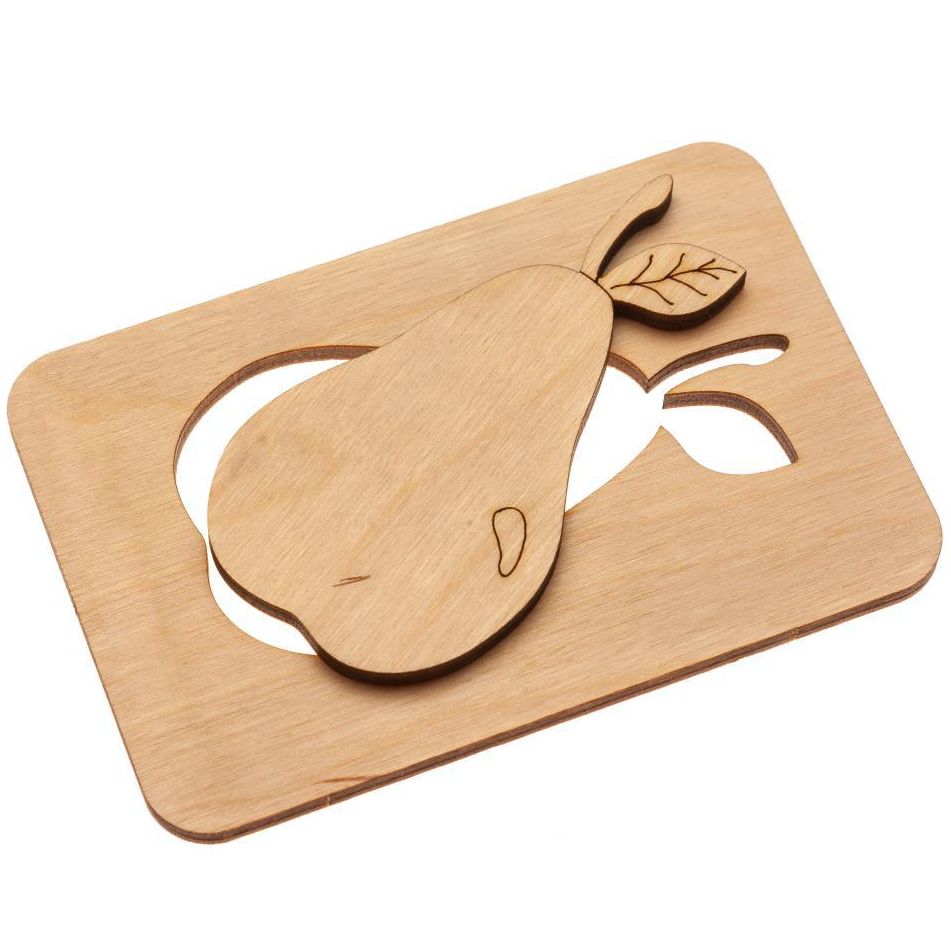 Карточки-раскраски Wood Games, фрукты / Миниатюра WWW (1000)