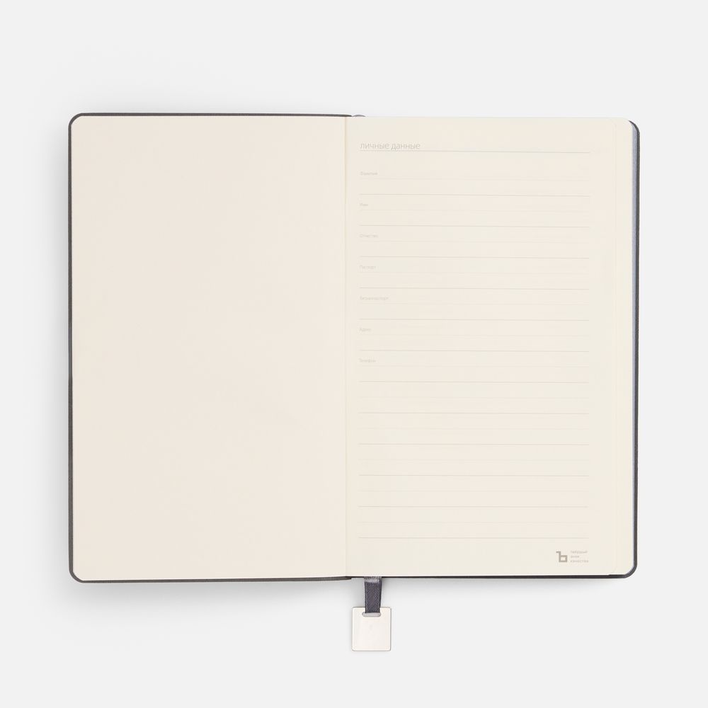 Ежедневник Shall Light, недатированный, серый / Миниатюра WWW (1000)