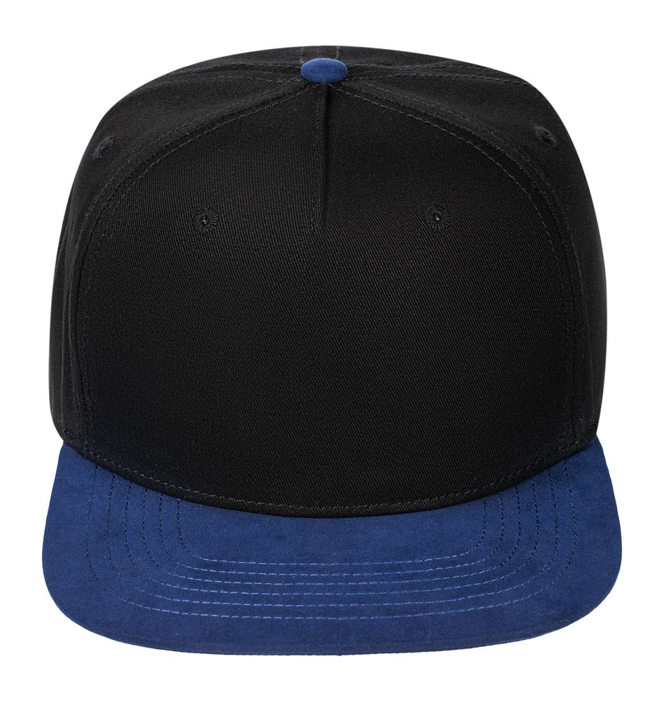 Бейсболка Foreside с прямым козырьком, черная с синим / Миниатюра WWW (1000)