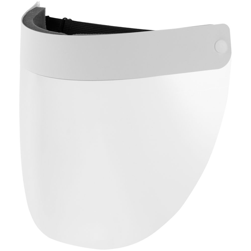 Прозрачный экран для лица Barrier, немедицинский, с белой лентой / Миниатюра WWW (1000)