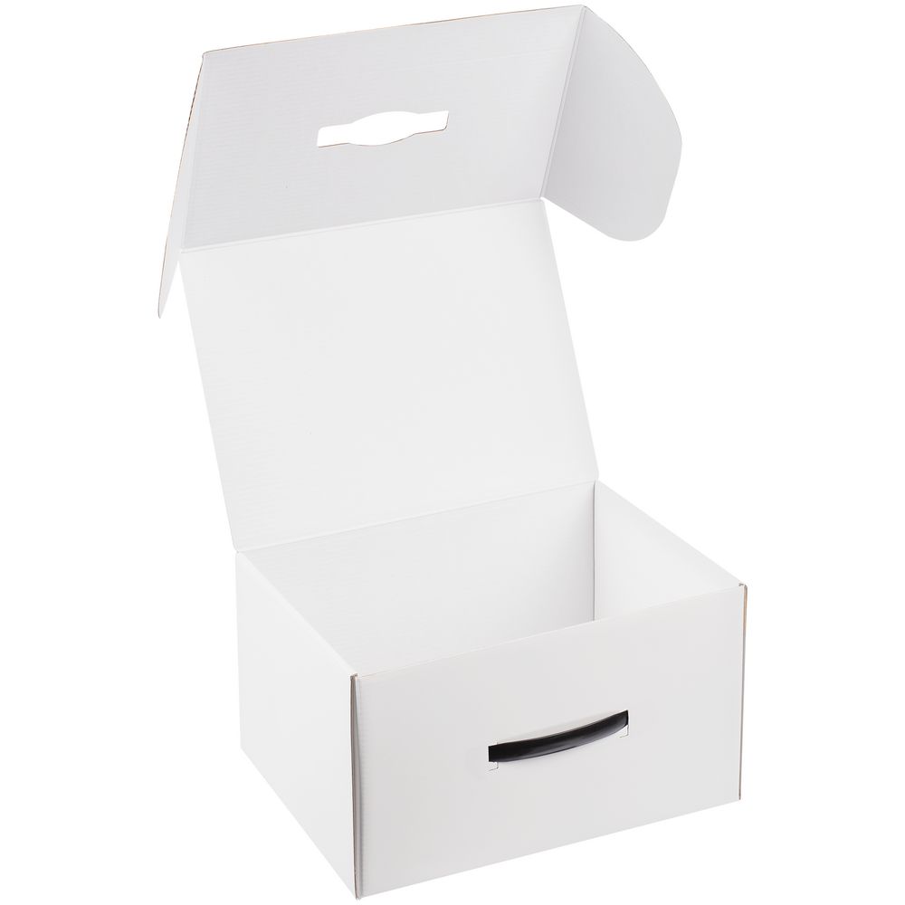 Коробка Matter High Light, белая с черной ручкой / Миниатюра WWW (1000)