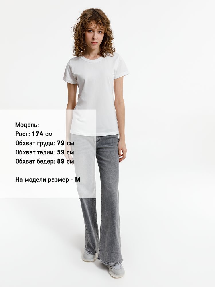 Футболка женская T-bolka Lady, белая (белоснежная) / Миниатюра модельного (1000)